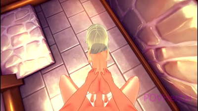 (Trap) Elvish maid توهان جي منهن ڌوئڻ ۾ مدد ڪري ٿي.